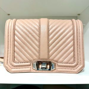 Rebecca Minkoff Chevron Crossbody in Rose Pink